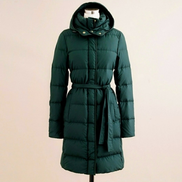 J. Crew Jackets & Blazers - J Crew Wintress Long Green Puffer